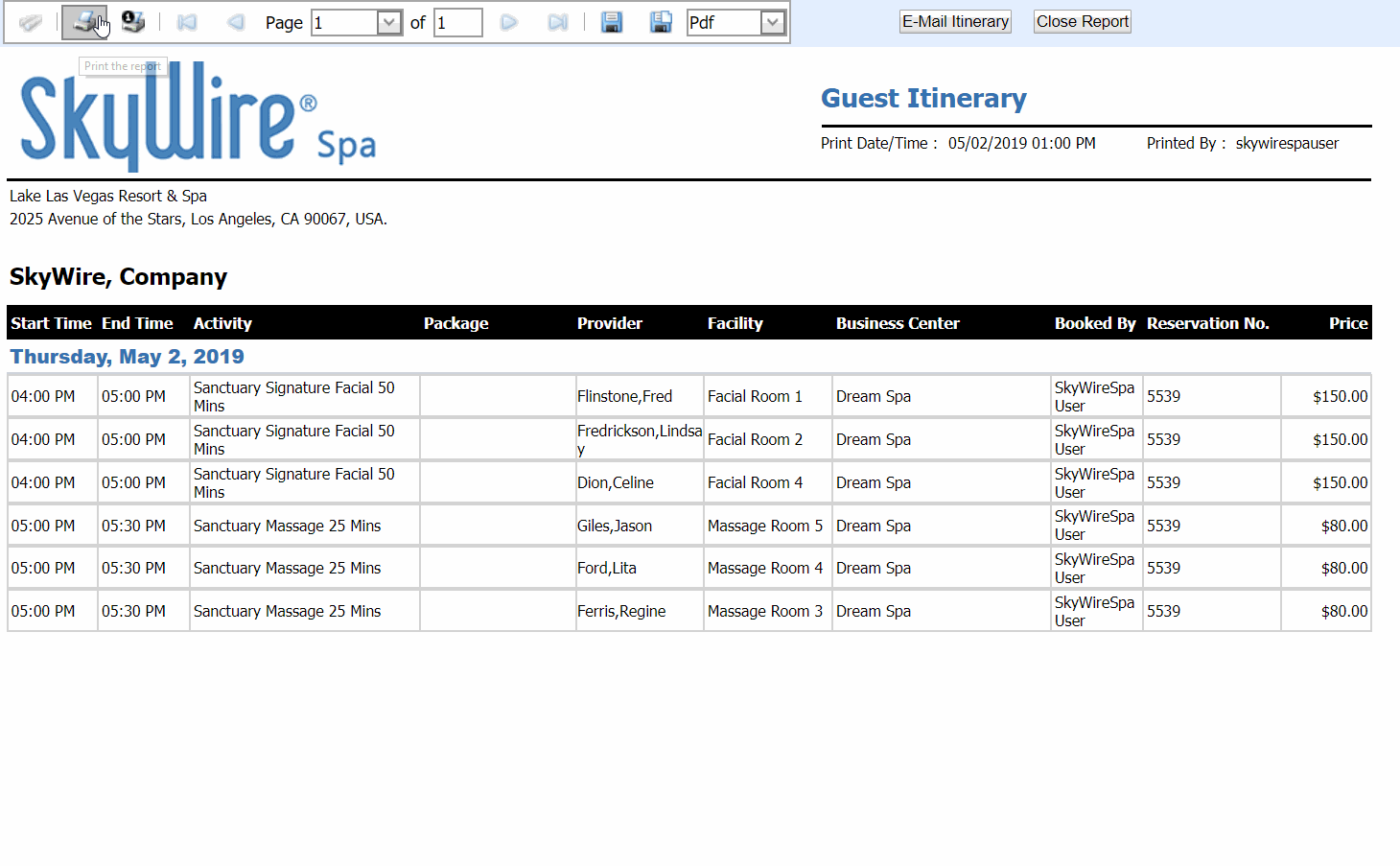 Guest Check In Operations